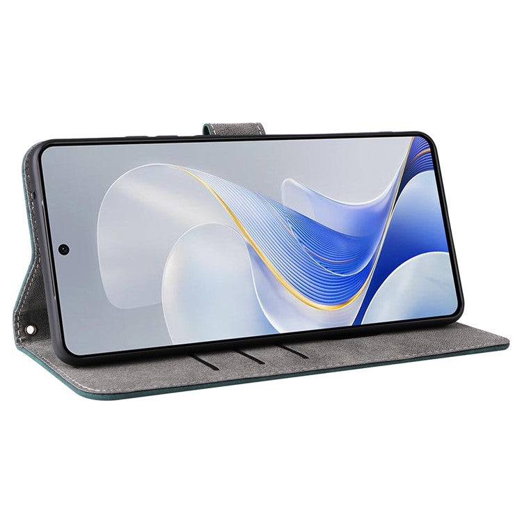 For vivo S19 5G Case RFID Blocking PU Leather Wallet Phone Cover - Green