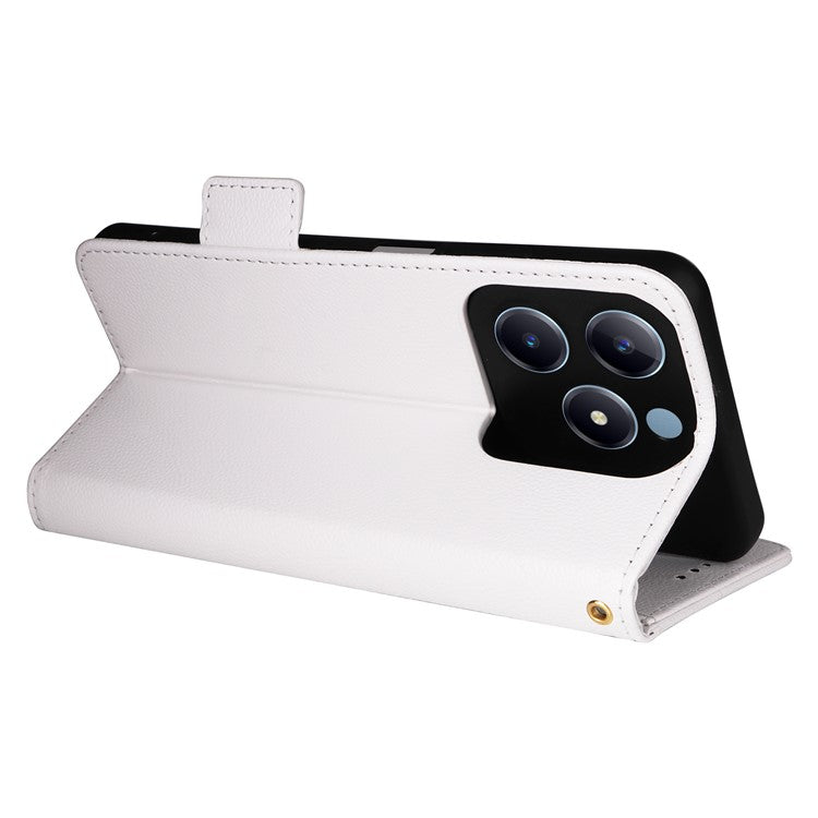 For Realme C63 4G / C61 4G / Narzo N63 4G Case Wallet Leather Phone Cover - White