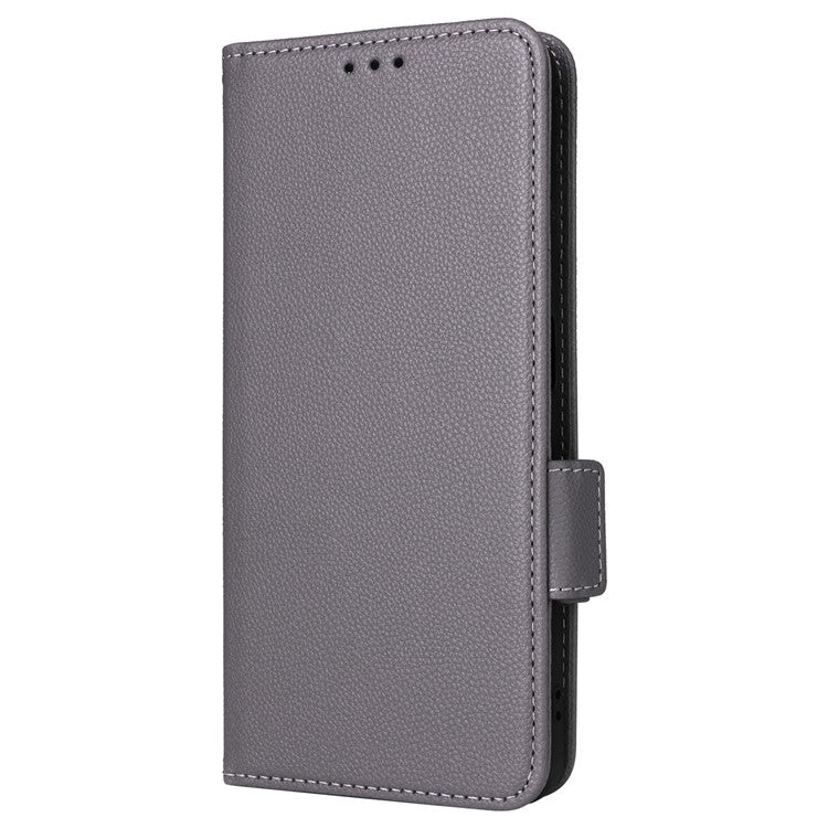 For Realme C63 4G / C61 4G / Narzo N63 4G Case Wallet Leather Phone Cover - Grey