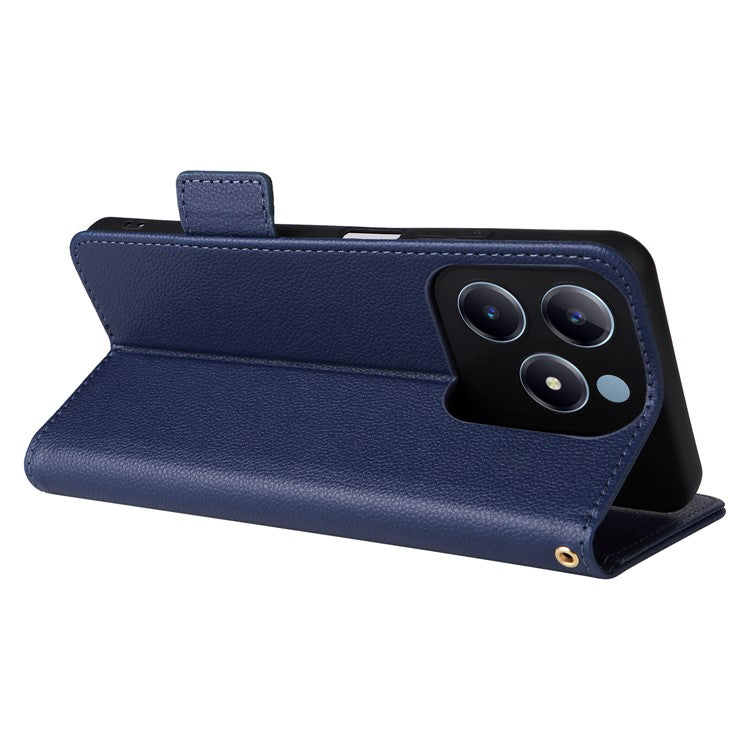 For Realme C63 4G / C61 4G / Narzo N63 4G Case Wallet Leather Phone Cover - Dark Blue