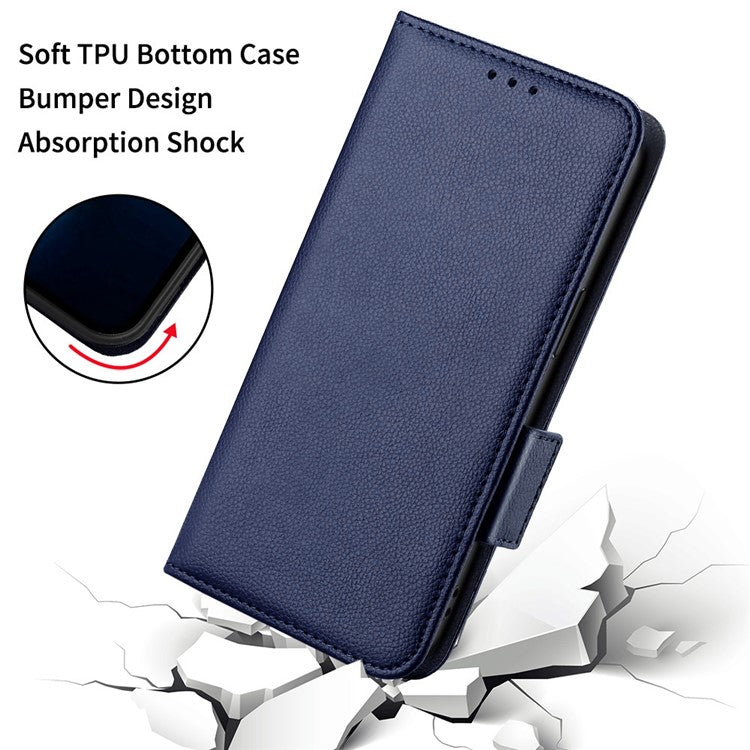 For Realme C63 4G / C61 4G / Narzo N63 4G Case Wallet Leather Phone Cover - Dark Blue