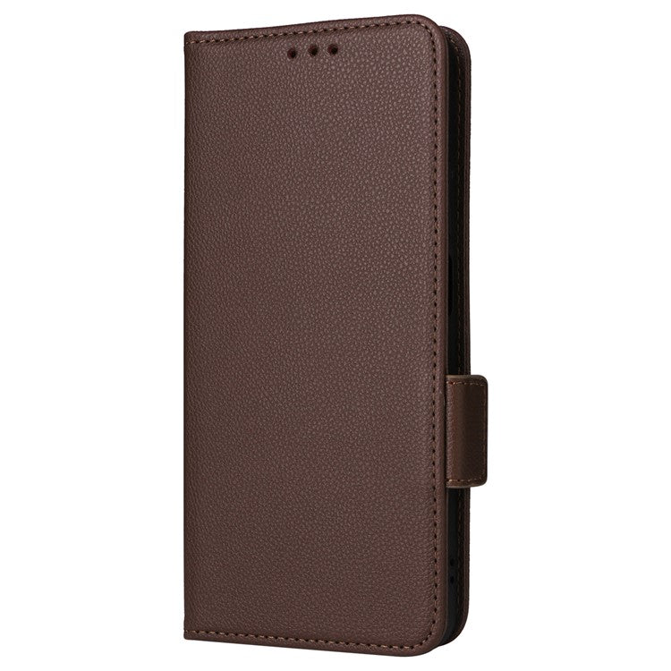 For Realme C63 4G / C61 4G / Narzo N63 4G Case Wallet Leather Phone Cover - Brown