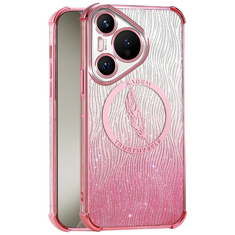 KADEM For Huawei Pura 70 Case Electroplating Glittery TPU Phone Cover - Pink