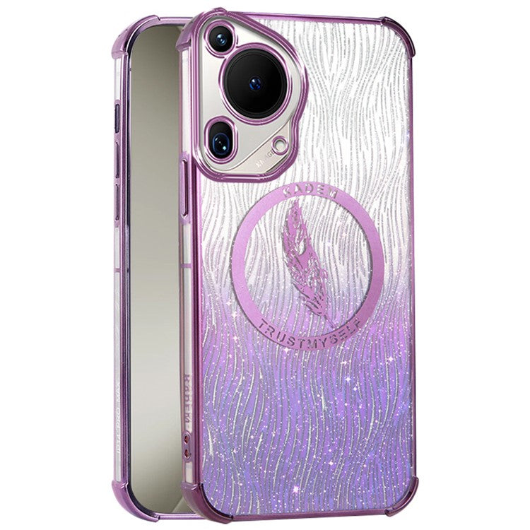 KADEM For Huawei Pura 70 Ultra Case Electroplating Glittery TPU Phone Cover - Purple