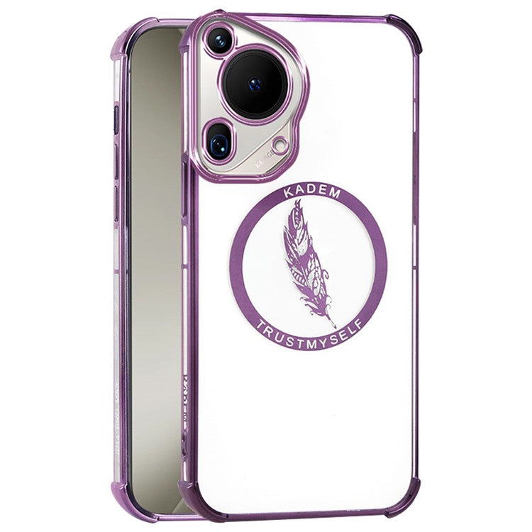 KADEM For Huawei Pura 70 Ultra Case with Reinforced Corners TPU Phone Cover Electroplating - Purple