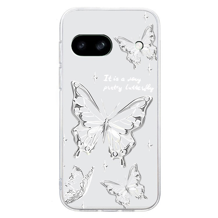 For Google Pixel 7a Case Anti-Drop Pattern Printing TPU Phone Cover - Butterfly