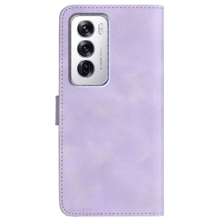 YX0030 For Oppo Reno12 5G (Global) / Reno12 Pro 5G (Global) Case Wallet Phone Leather Cover - Light Purple