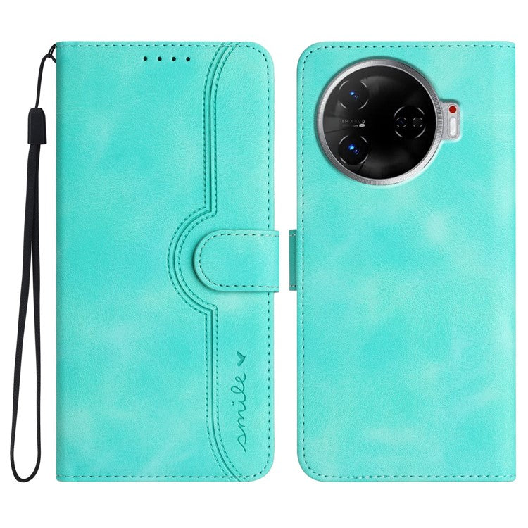YX0030 For TECNO Camon 30 4G / 5G Case Leather Phone Cover Wallet Stand Design - Baby Blue