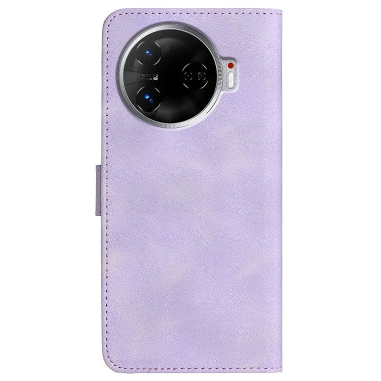 YX0030 For TECNO Camon 30 4G / 5G Case Leather Phone Cover Wallet Stand Design - Light Purple