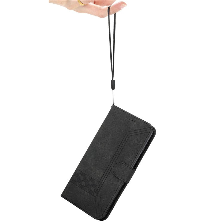 YX0010 Series for Oppo Reno12 5G (Global) / Reno12 Pro 5G (Global) Leather Phone Case Skin Touch Feel - Black