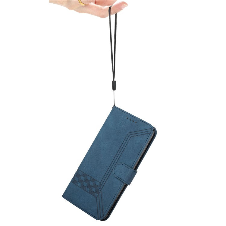YX0010 Series for Oppo Reno12 5G (Global) / Reno12 Pro 5G (Global) Leather Phone Case Skin Touch Feel - Sapphire