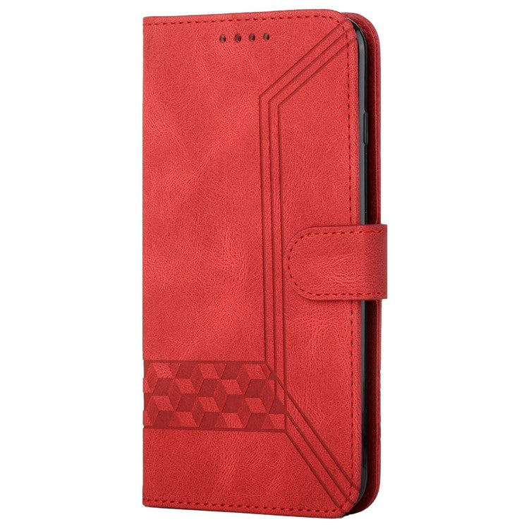 YX0010 Series for Oppo Reno12 5G (Global) / Reno12 Pro 5G (Global) Leather Phone Case Skin Touch Feel - Red