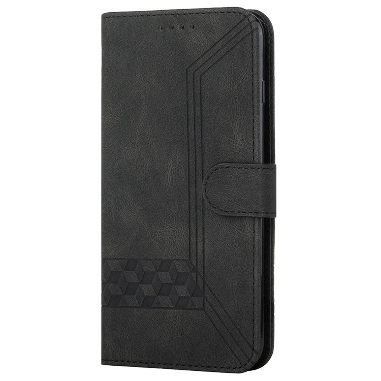 YX0010 Series for Oppo A60 4G Case Wallet Leather Phone Cover with Magnetic Clasp - Black