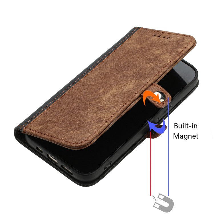 YX0020 For Oppo A60 4G Leather Case Folding Stand Wallet Phone Cover with Strap - Coffee
