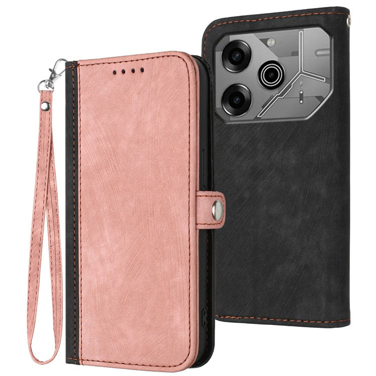 YX0020 For TECNO Pova 6 5G / Pova 6 Pro 5G Case Leather Protective Phone Cover - Pink