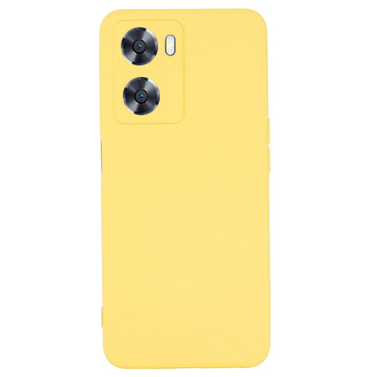 For OnePlus Nord N20 SE 4G Case Anti-Scratch Liquid Silicone Phone Cover with Hand Strap - Yellow
