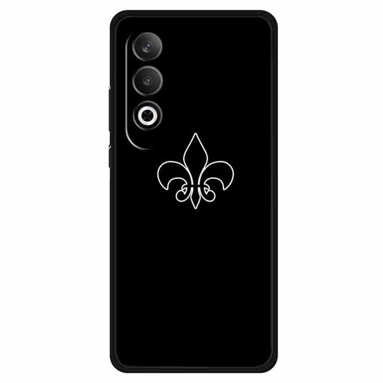 For OnePlus Nord CE4 5G / Oppo K12 Case Shockproof TPU Phone Cover Line Pattern Design - Trident