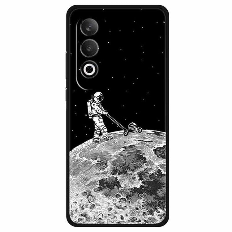 For OnePlus Nord CE4 5G / Oppo K12 TPU Case Pattern Printed Anti-Drop Phone Cover - Spaceman