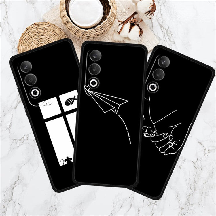 For OnePlus Nord CE4 5G / Oppo K12 TPU Case Pattern Printed Anti-Drop Phone Cover - Spaceman