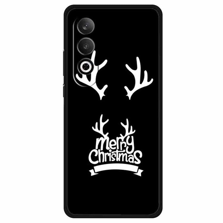 For OnePlus Nord CE4 5G / Oppo K12 TPU Case Pattern Printed Anti-Drop Phone Cover - Deer Horn