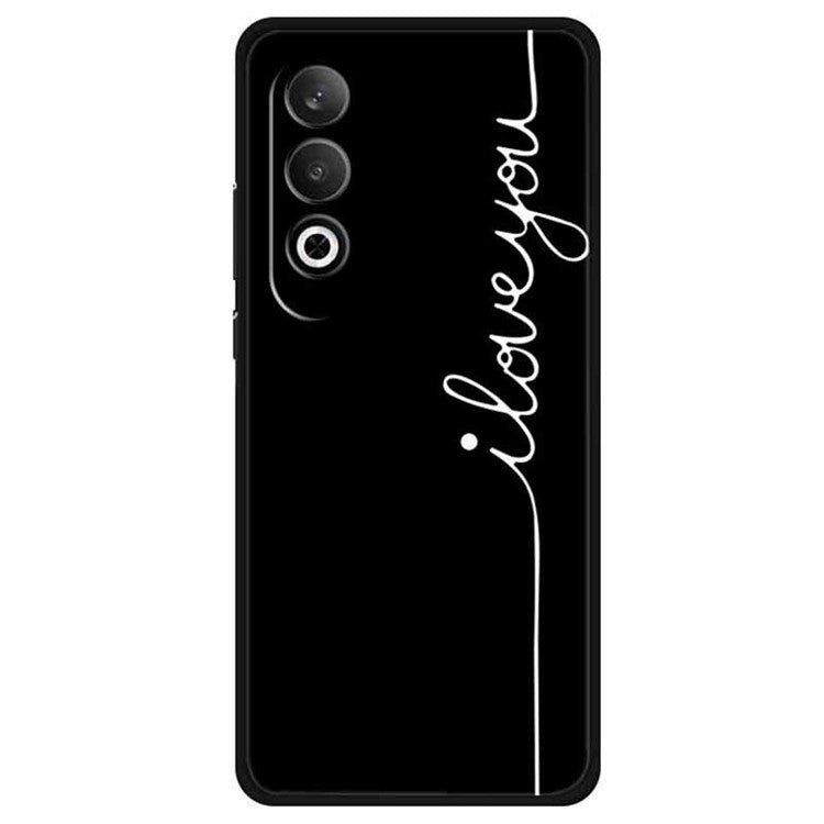 For OnePlus Nord CE4 5G / Oppo K12 TPU Case Pattern Printed Anti-Drop Phone Cover - I Love You