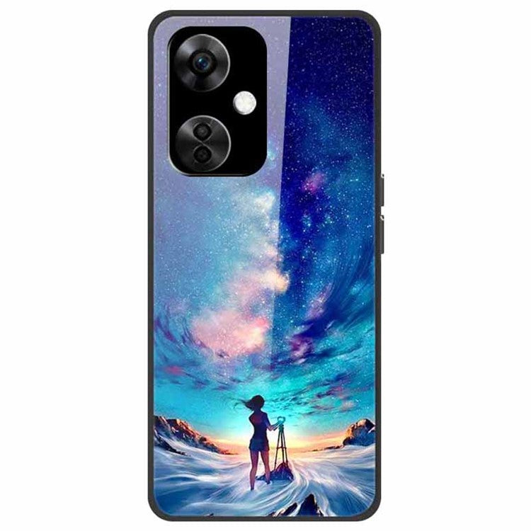 For OnePlus Nord CE3 5G Case Pattern Printing Tempered Glass Cell Phone Cover - Astronomy Girl