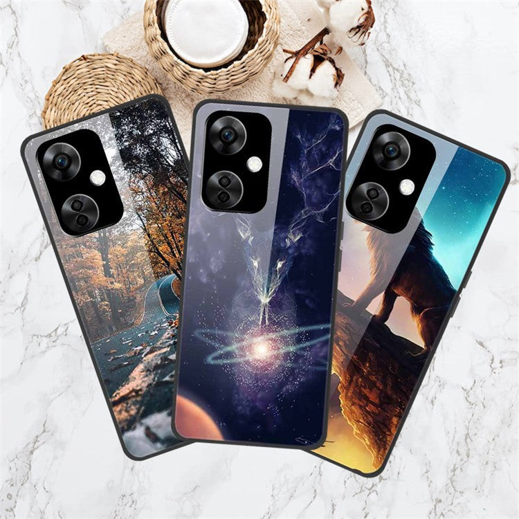 For OnePlus Nord CE3 5G Case Pattern Printing Tempered Glass Cell Phone Cover - Astronomy Girl