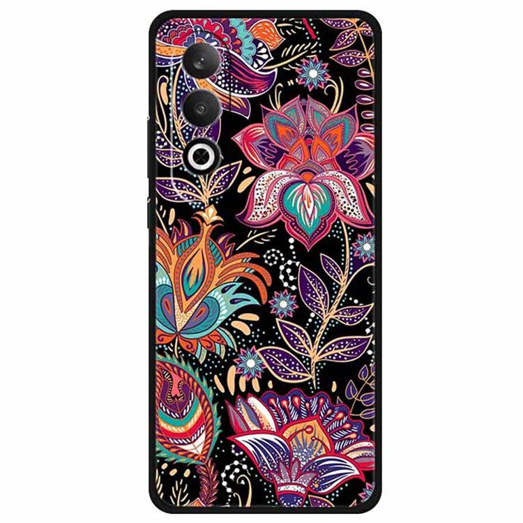 For OnePlus Nord CE4 5G / Oppo K12 Case Pattern Printing Soft TPU Cell Phone Cover - Purple Leaf Flower