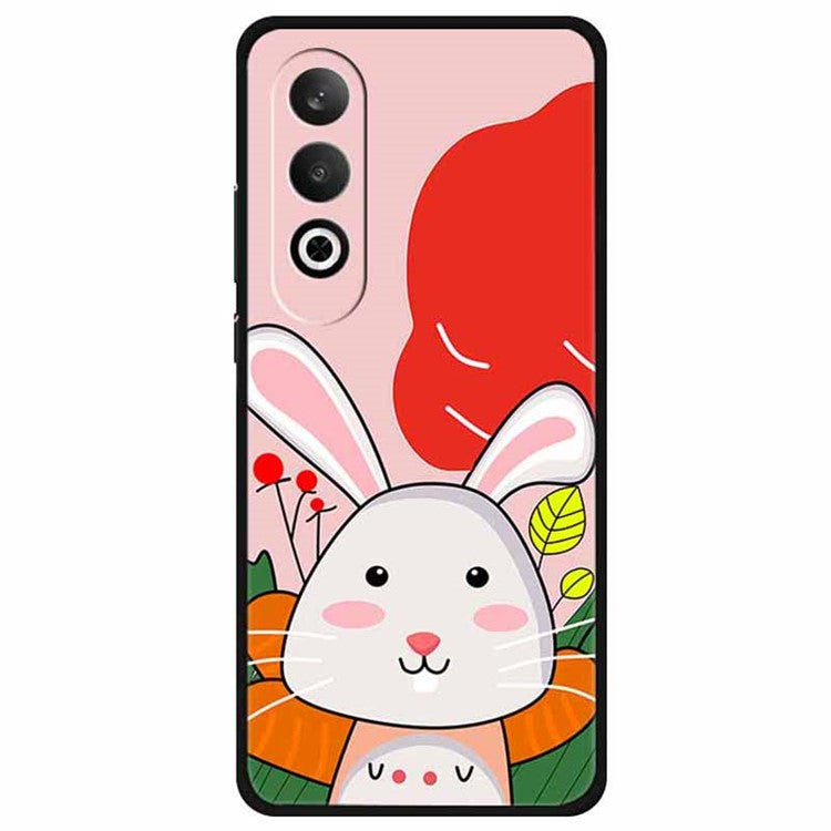 For OnePlus Nord CE4 5G / Oppo K12 Case Pattern Printing Soft TPU Cell Phone Cover - Little White Rabbit