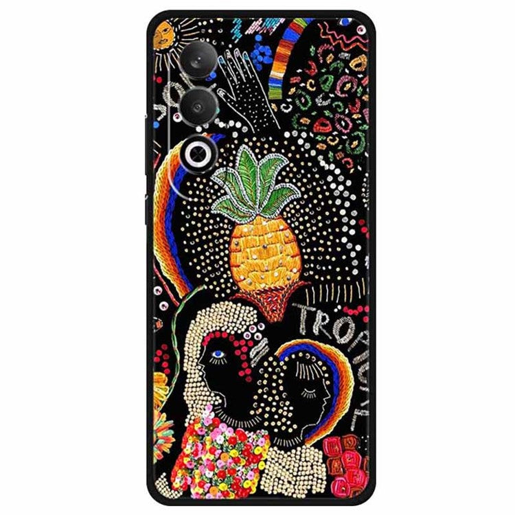 For OnePlus Nord CE4 5G / Oppo K12 Case Pattern Printing Soft TPU Cell Phone Cover - Pineapple Flower