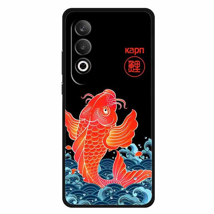 For OnePlus Nord CE4 5G / Oppo K12 Case Unique Pattern Slim TPU Phone Cover - Leaping Fish