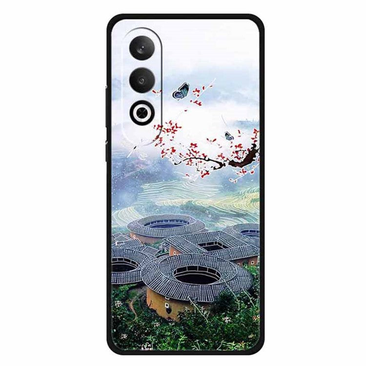 For OnePlus Nord CE4 5G / Oppo K12 Case Unique Pattern Slim TPU Phone Cover - Hakka Earthen House