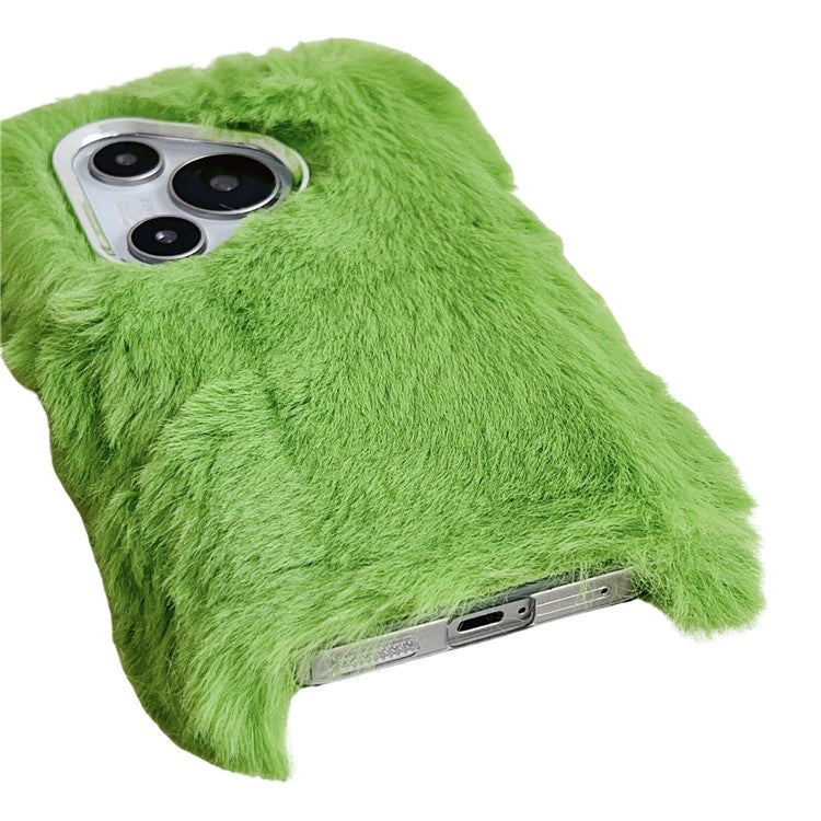 For Huawei Pura 70 Cell Phone Cases Silver Camera Frame Fluffy TPU Cover - Green