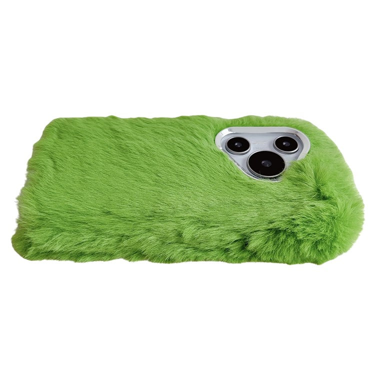 For Huawei Pura 70 Cell Phone Cases Silver Camera Frame Fluffy TPU Cover - Green