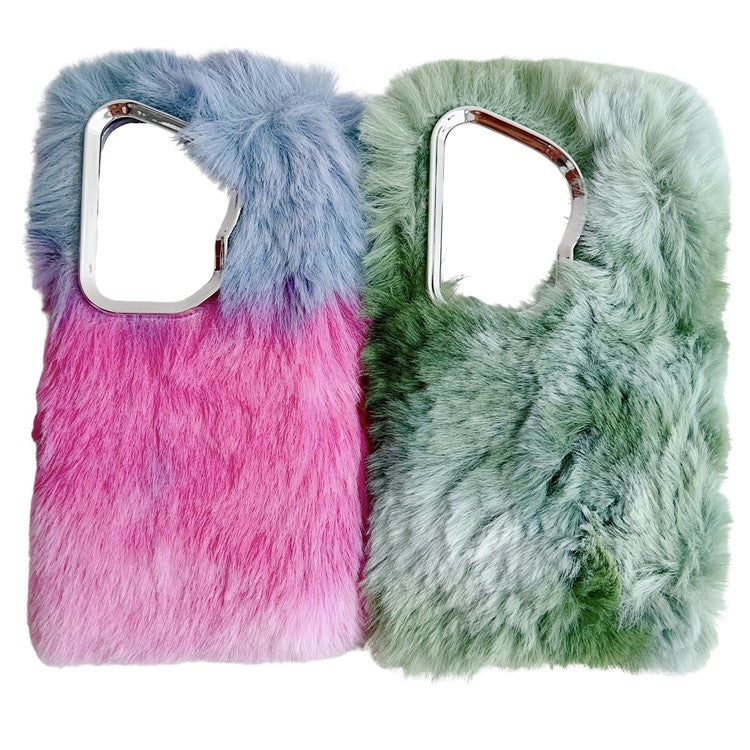 For Huawei Pura 70 Ultra Cell Phone Cases Silver Camera Frame Fluffy TPU Cover - Wine Red