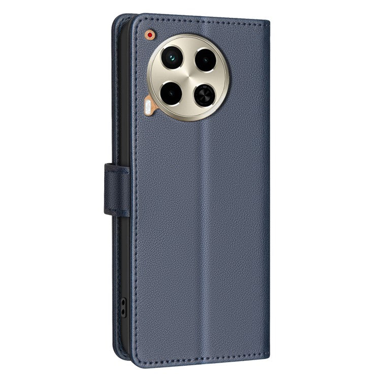 BINFEN COLOR BF32 For TECNO Camon 30 4G / 5G Phone Case RFID Blocking Magnetic Clasp Leather Cover - Blue