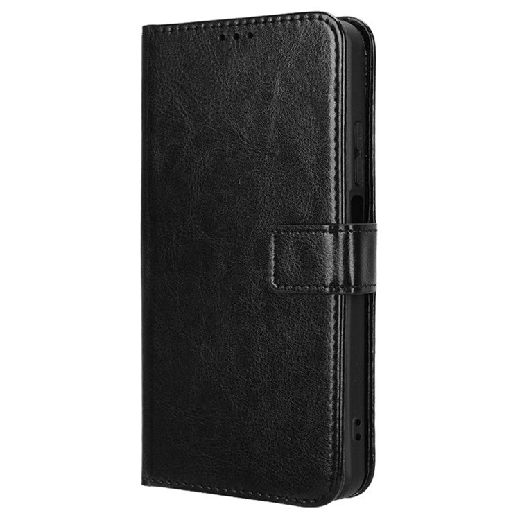 For Realme C63 4G / C61 4G / Narzo N63 4G Case Wallet PU Leather Flip Phone Cover - Black