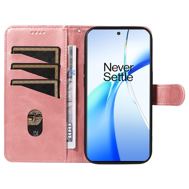 For OnePlus Ace 3V 5G Case Wallet PU Leather Cell Phone Cover Magnetic Closure - Rose Gold