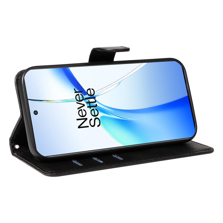 For OnePlus Ace 3V 5G Case Wallet PU Leather Cell Phone Cover Magnetic Closure - Black