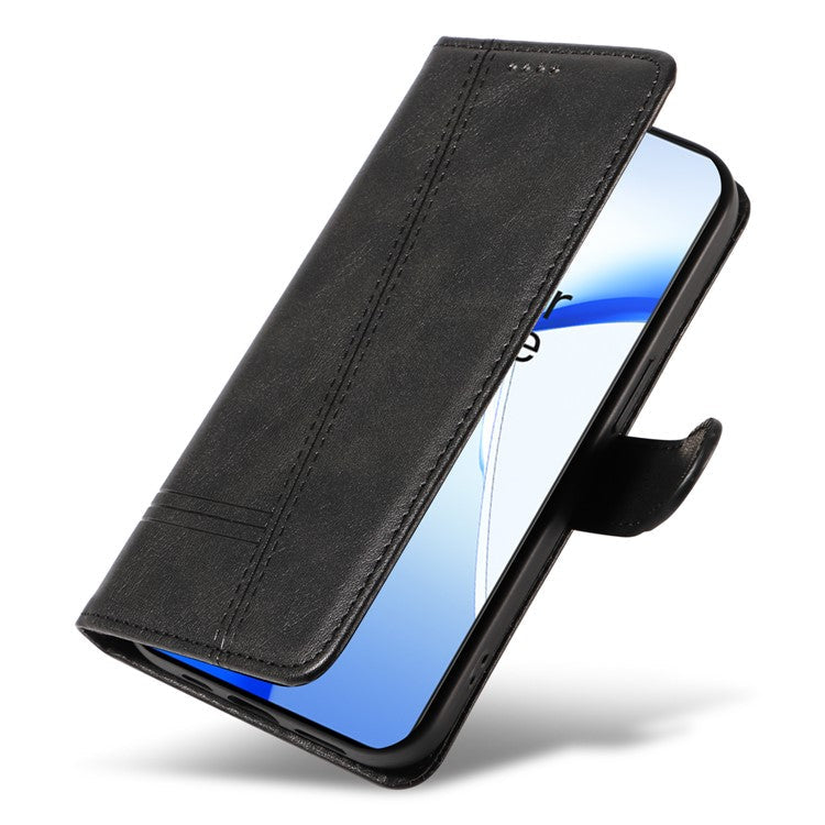 For OnePlus Ace 3V 5G Case Wallet PU Leather Cell Phone Cover Magnetic Closure - Black