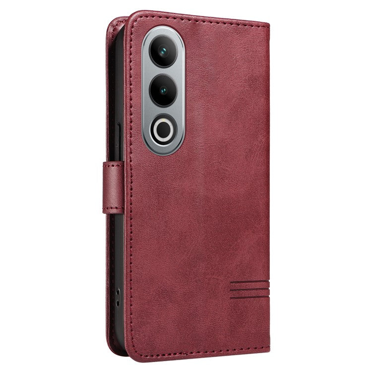For OnePlus Ace 3V 5G Case Wallet PU Leather Cell Phone Cover Magnetic Closure - Wine Red