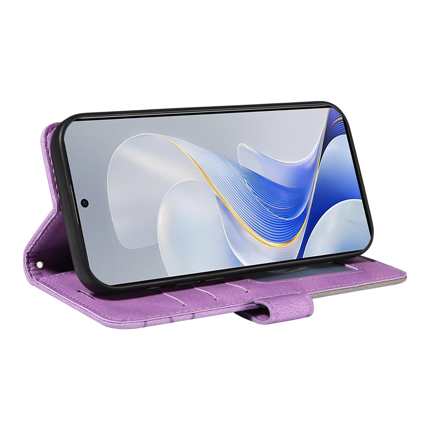 KT Leather Series-1 For vivo S19 5G / V40 5G Case PU Leather Dual Color Phone Cover - Light Purple