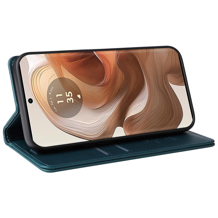 YIKATU YK-001 For Motorola Moto X50 Ultra 5G / Edge 50 Ultra 5G Case Wallet Leather + Matte TPU Phone Cover - Green