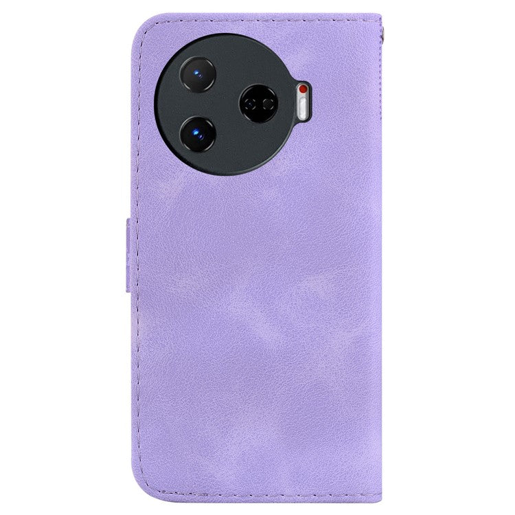 For TECNO Camon 30 Pro 5G Stand Case Pattern Imprint Leather Phone Cover with Wallet - Purple