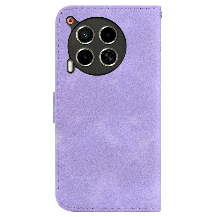 For TECNO Camon 30 4G / 30 5G Case Pattern Imprint Leather Wallet Phone Cover with Stand - Purple