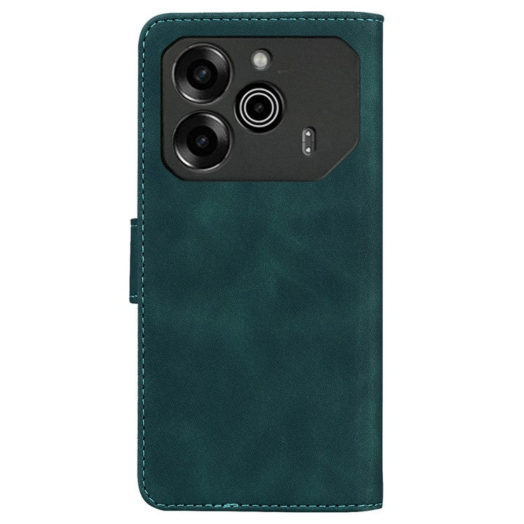 For TECNO Pova 6 5G / 6 Pro 5G Stand Phone Case Solid Color Leather Phone Cover - Green