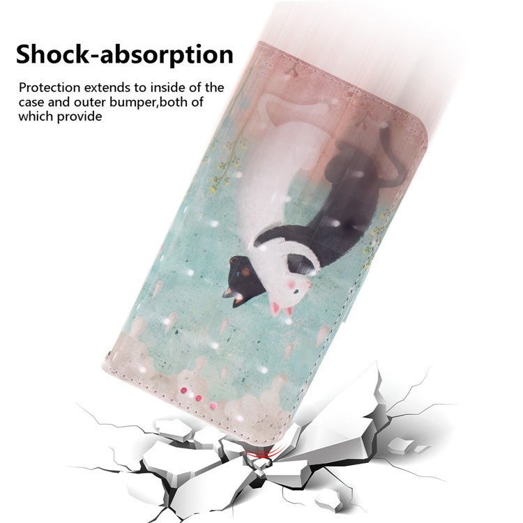 For TECNO Pova 6 5G / 6 Pro 5G Wallet Case Pattern Print PU Leather Phone Cover with Stand - Two Cats