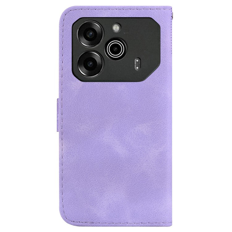 For TECNO Pova 6 5G / 6 Pro 5G Stand Case Pattern Imprint Leather Wallet Phone Cover - Purple