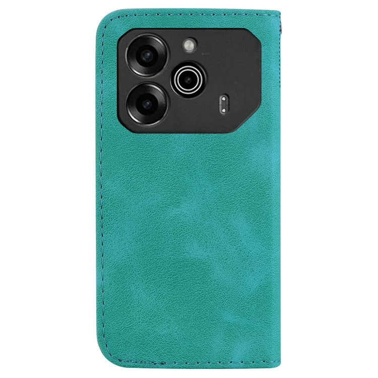 For TECNO Pova 6 5G / 6 Pro 5G Stand Case Pattern Imprint Leather Wallet Phone Cover - Green