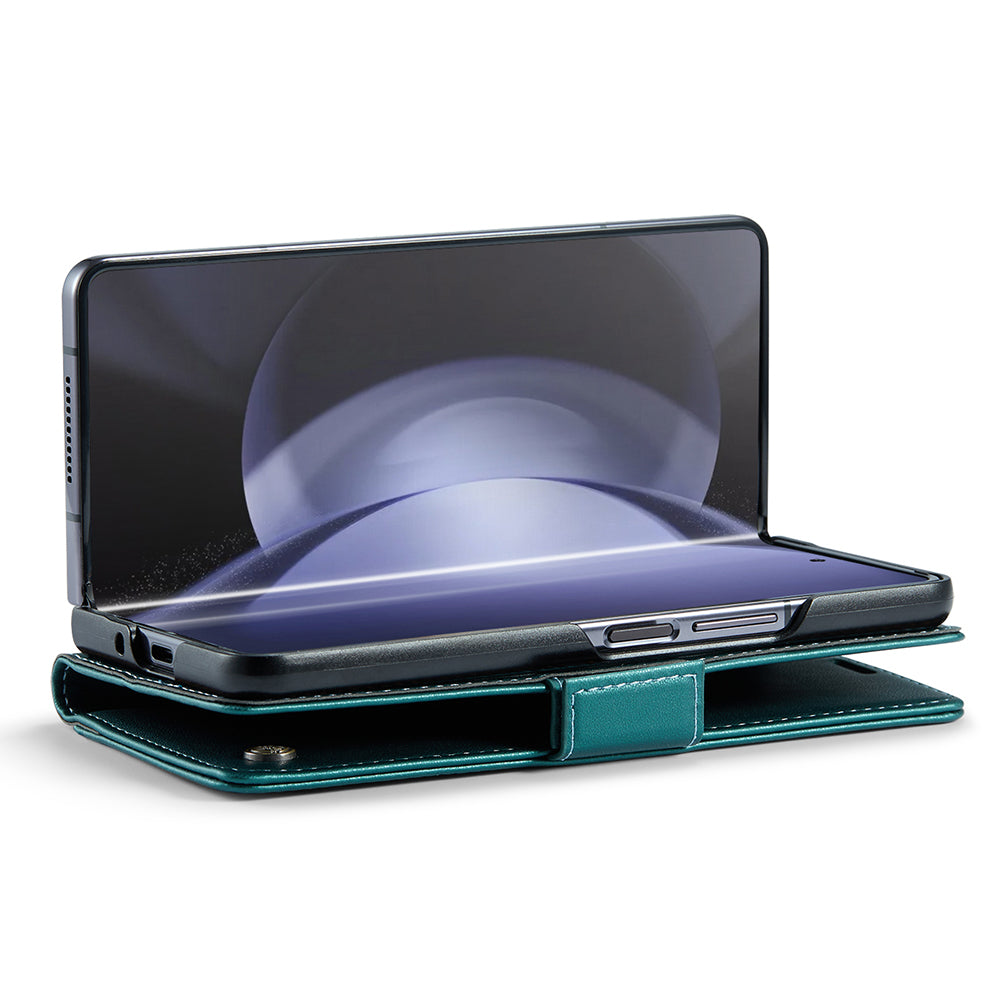 CASEME 023 Series For Samsung Galaxy Z Fold6 5G Case RFID Blocking Wallet Stand Phone Cover - Green